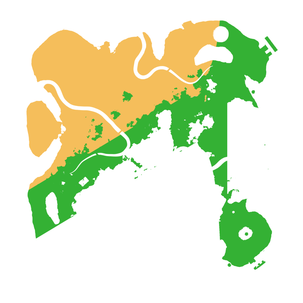 Biome Rust Map: Procedural Map, Size: 3500, Seed: 1768971154