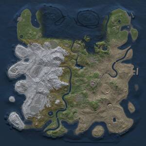 Thumbnail Rust Map: Procedural Map, Size: 4250, Seed: 1220282457, 16 Monuments