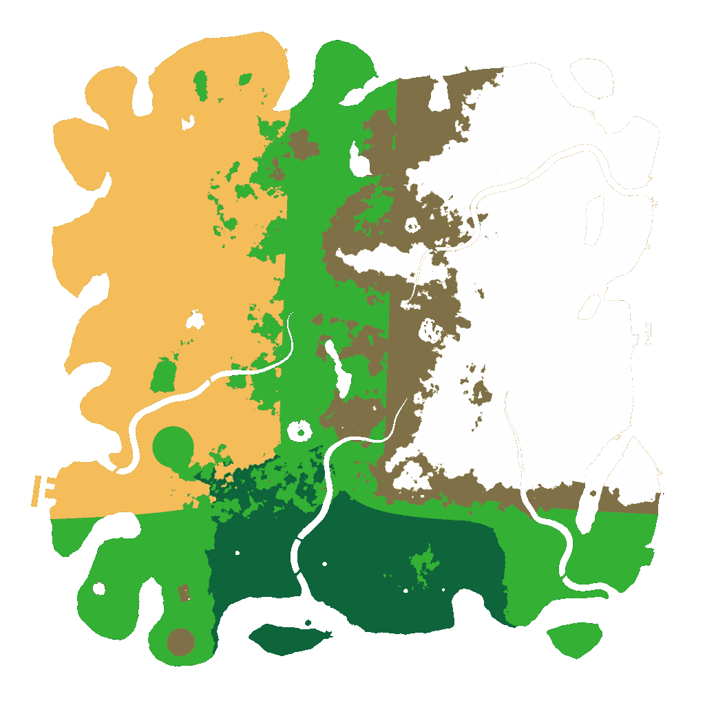 Biome Rust Map: Procedural Map, Size: 4500, Seed: 1854078996