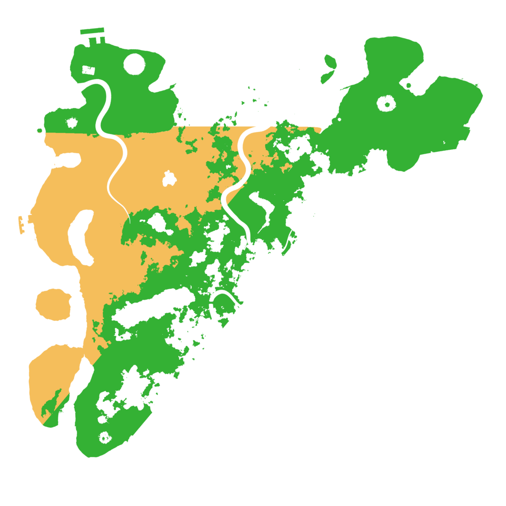 Biome Rust Map: Procedural Map, Size: 4300, Seed: 2107543587
