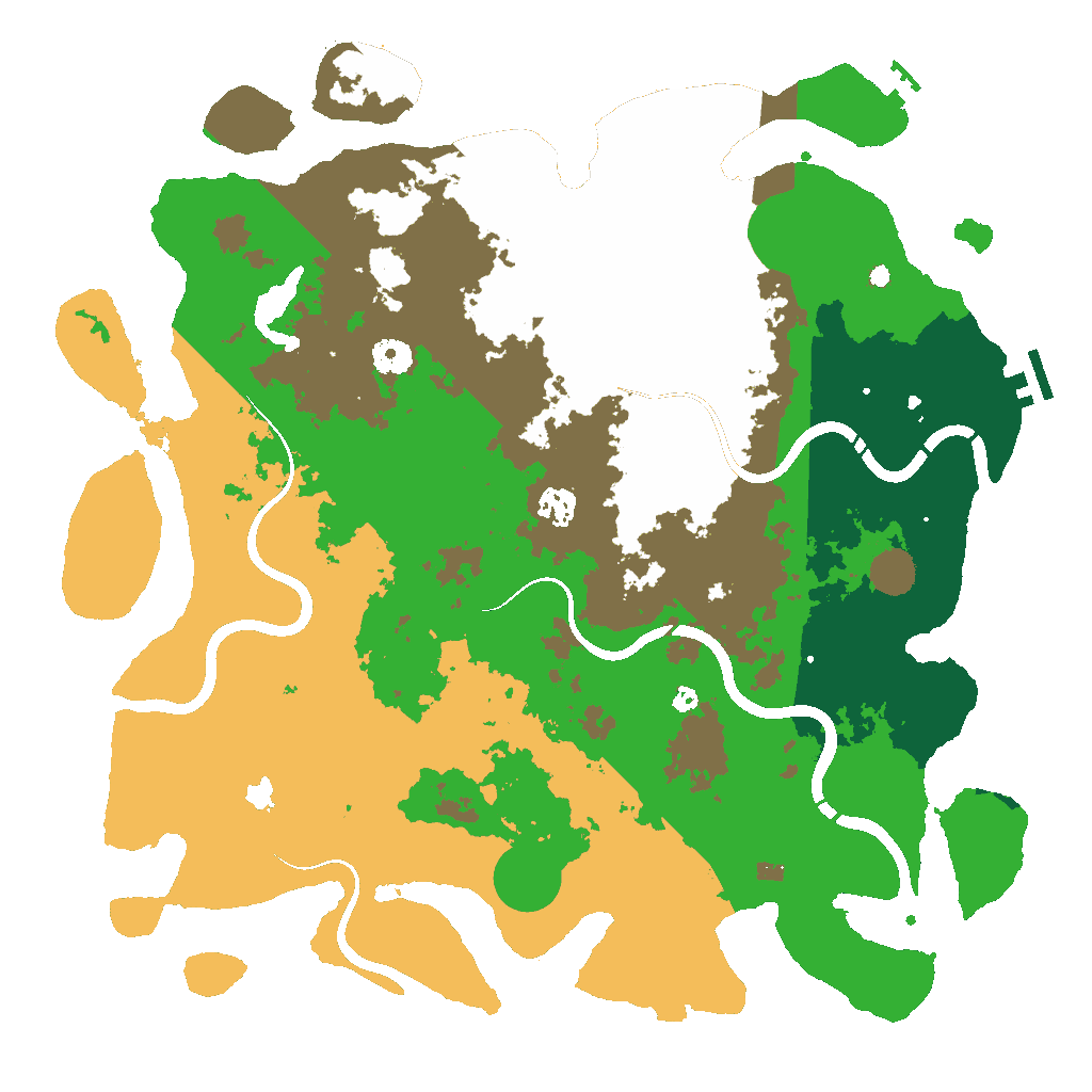 Biome Rust Map: Procedural Map, Size: 4250, Seed: 1759381418