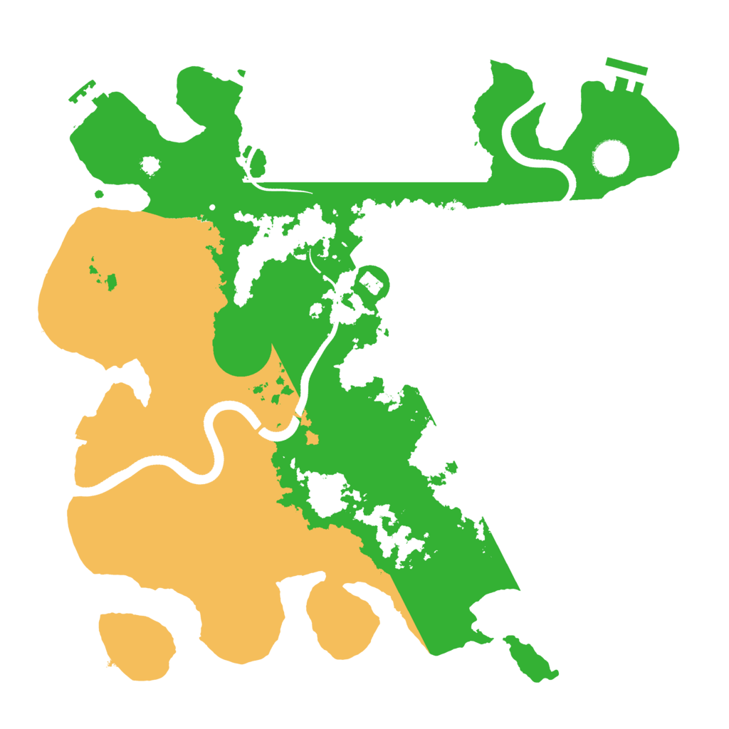 Biome Rust Map: Procedural Map, Size: 3500, Seed: 1935704603