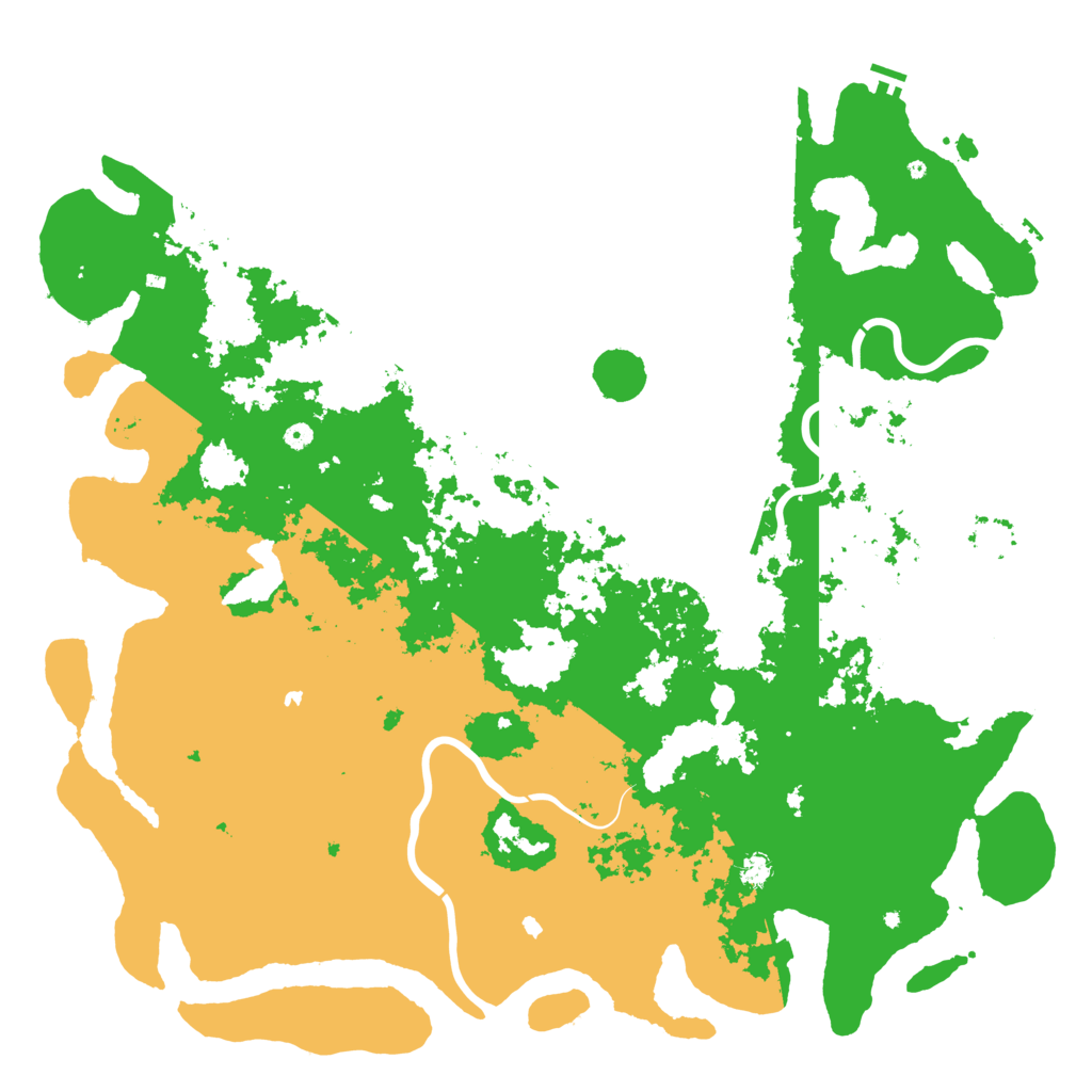 Biome Rust Map: Procedural Map, Size: 6000, Seed: 2021195410