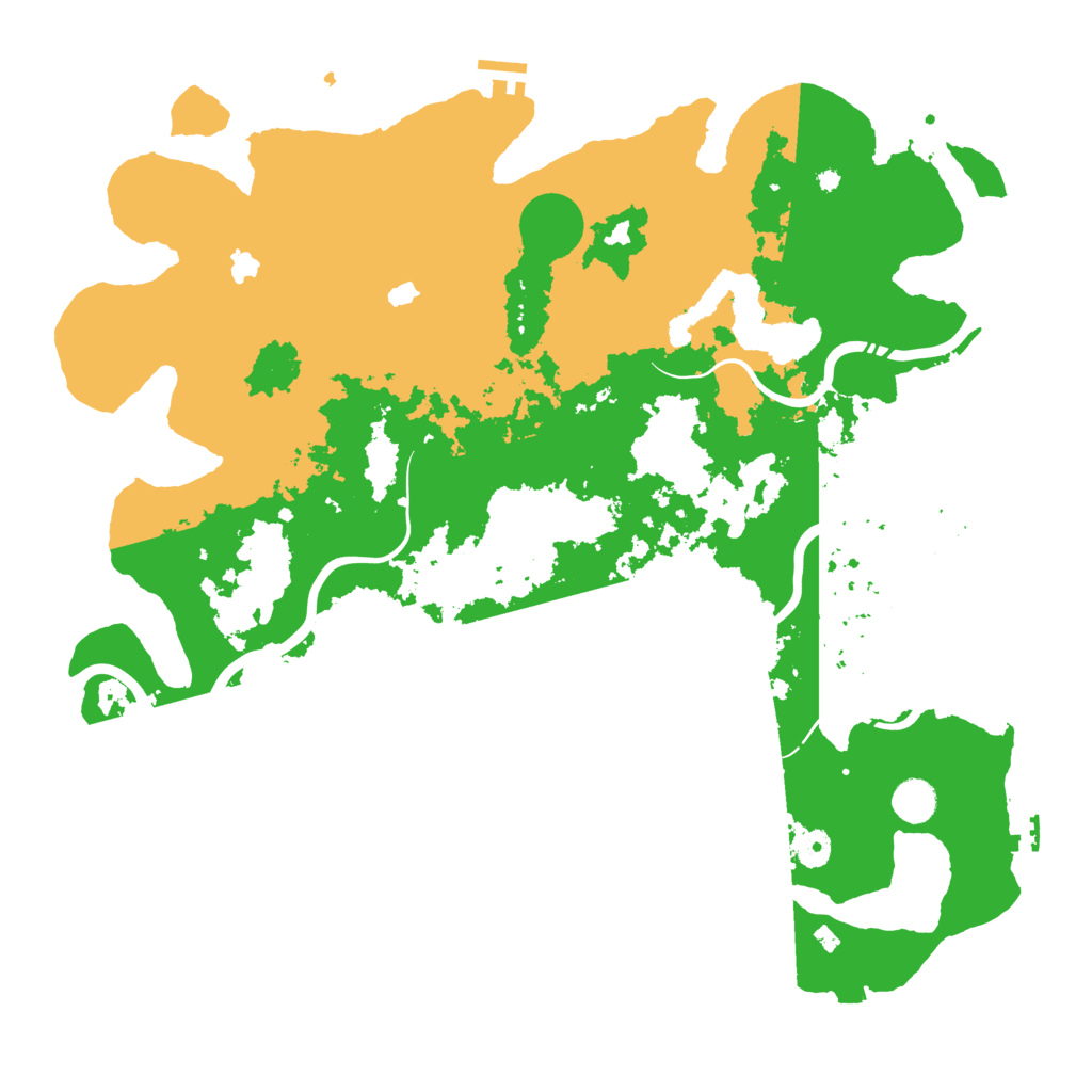 Biome Rust Map: Procedural Map, Size: 4500, Seed: 964912411