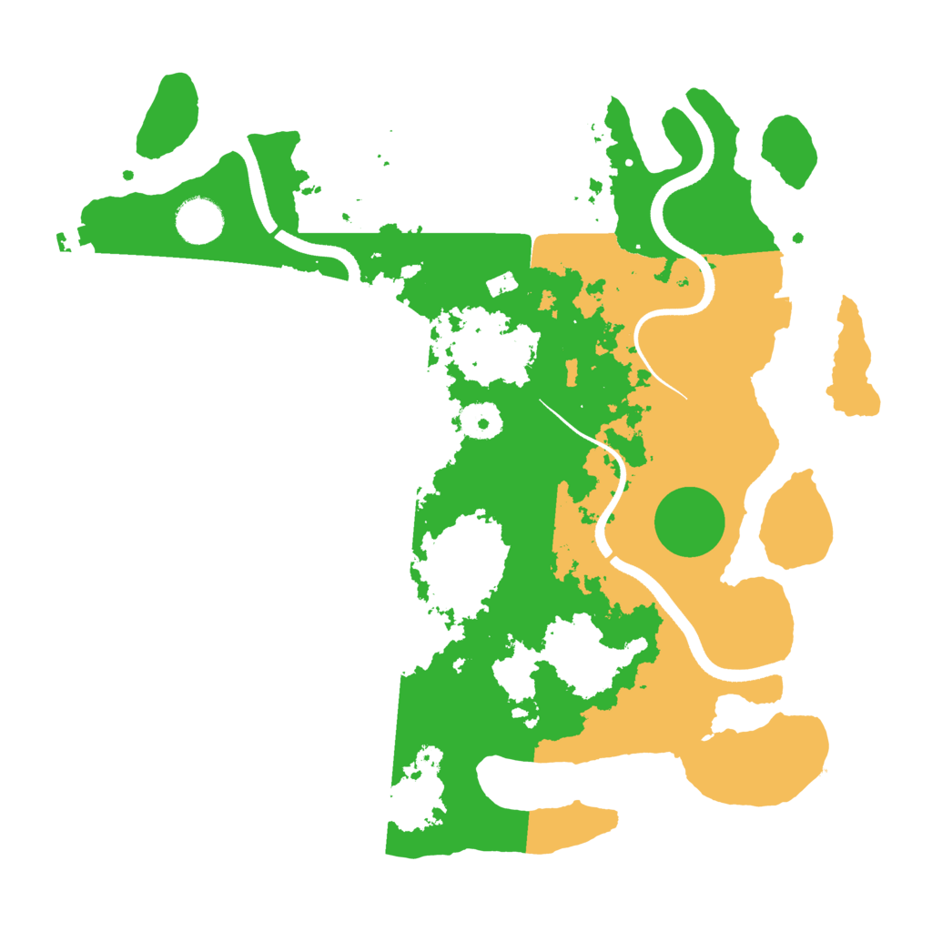 Biome Rust Map: Procedural Map, Size: 3500, Seed: 774038859