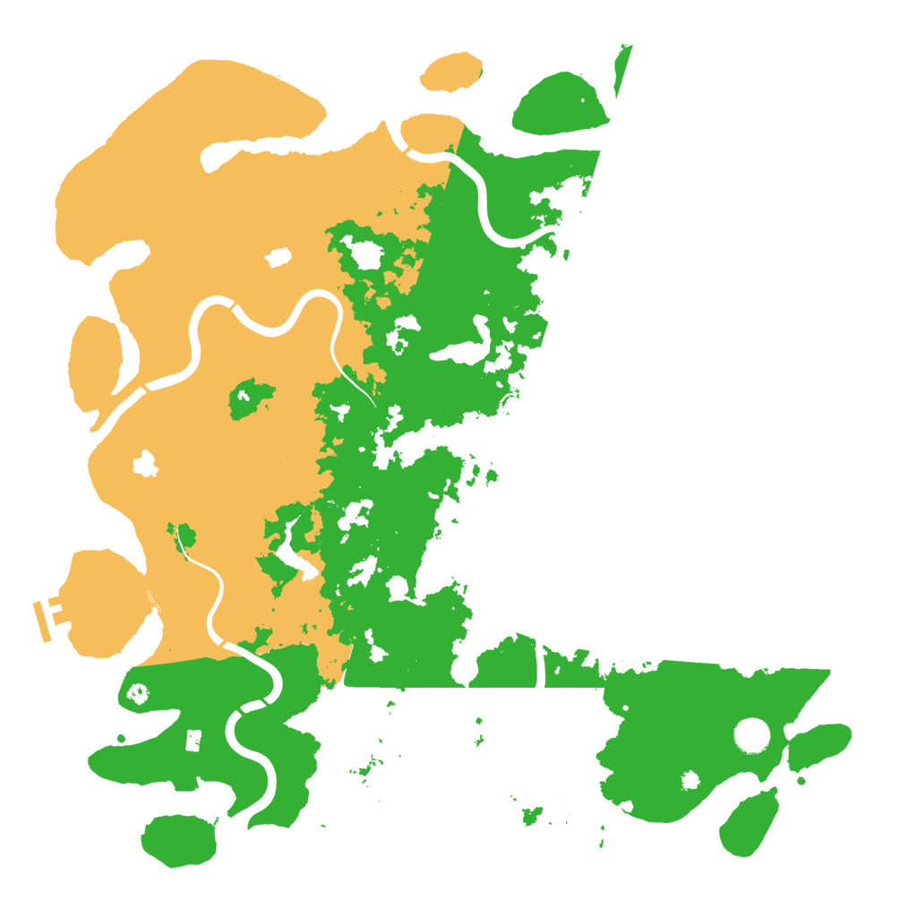 Biome Rust Map: Procedural Map, Size: 4500, Seed: 39038315
