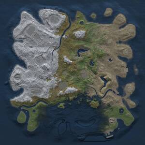 Thumbnail Rust Map: Procedural Map, Size: 4250, Seed: 20260904, 18 Monuments