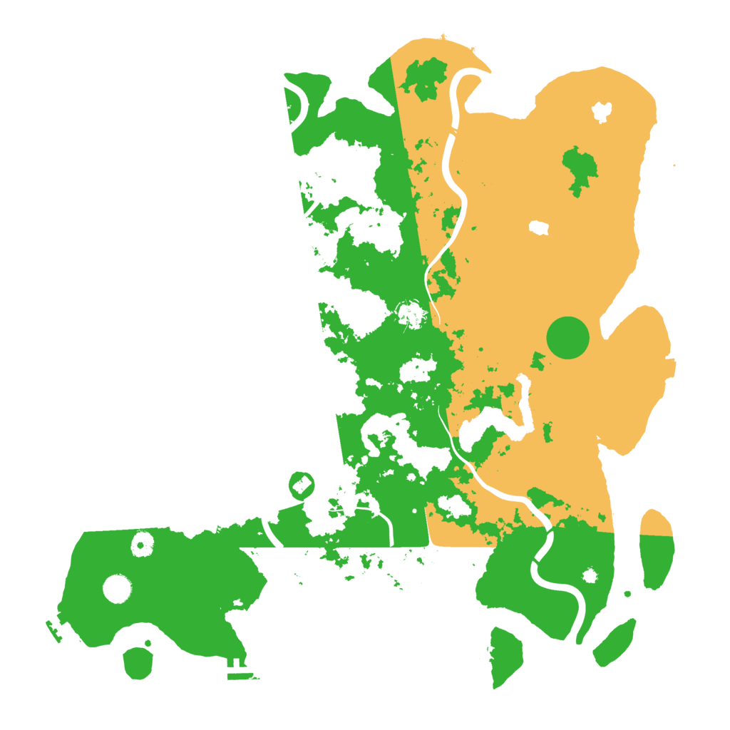 Biome Rust Map: Procedural Map, Size: 4500, Seed: 443444521