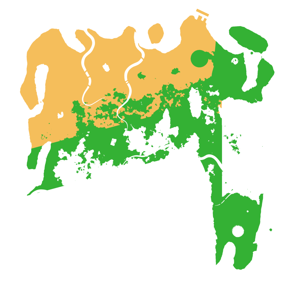 Biome Rust Map: Procedural Map, Size: 4500, Seed: 2134933477