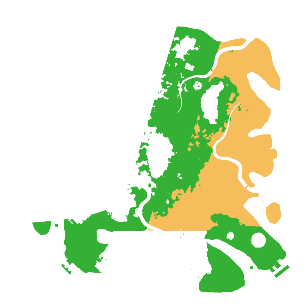 Biome Rust Map: Procedural Map, Size: 3650, Seed: 51186468