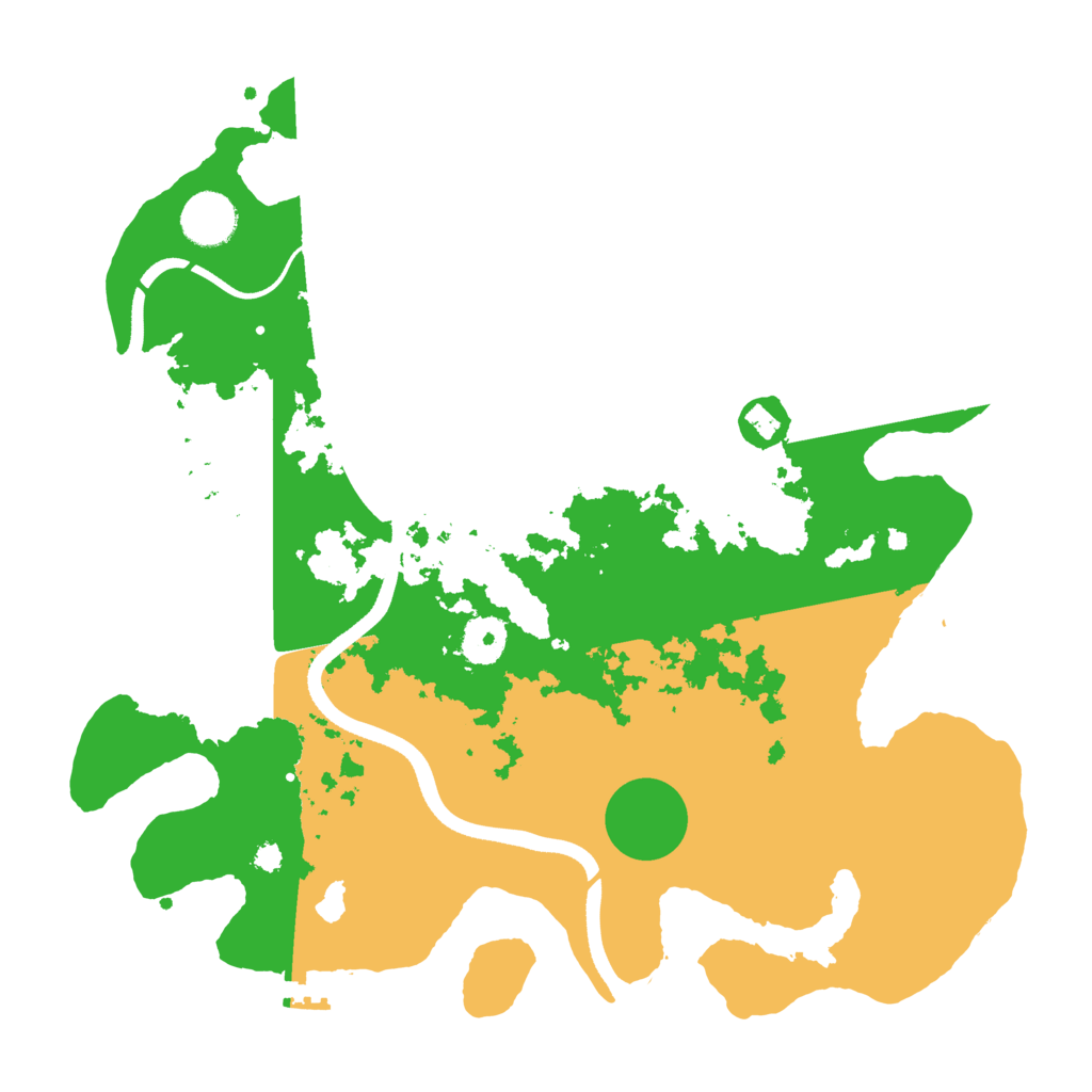Biome Rust Map: Procedural Map, Size: 3500, Seed: 390272635