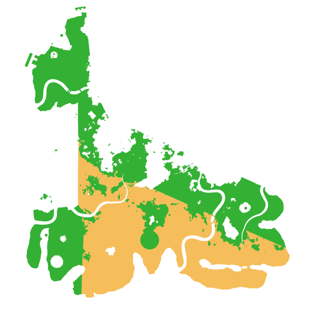 Biome Rust Map: Procedural Map, Size: 4400, Seed: 834331157