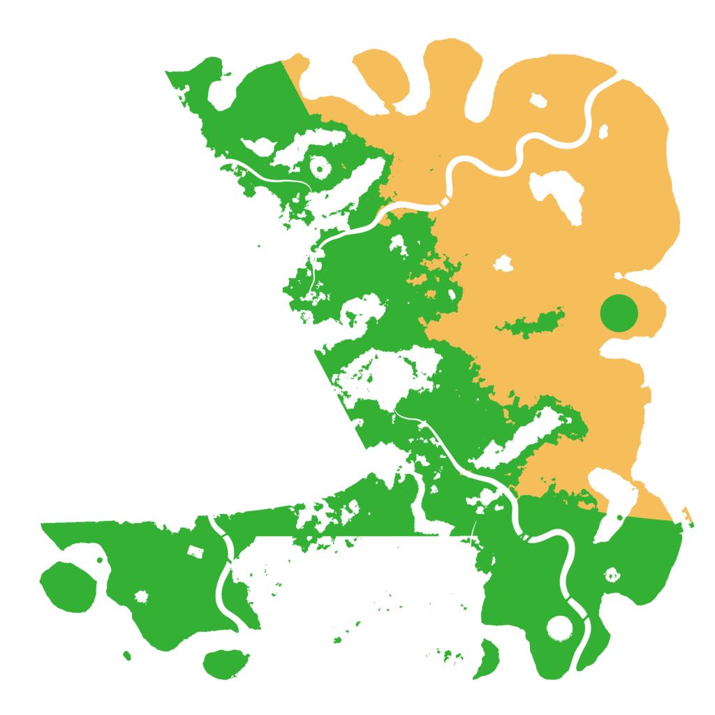 Biome Rust Map: Procedural Map, Size: 5000, Seed: 498251216
