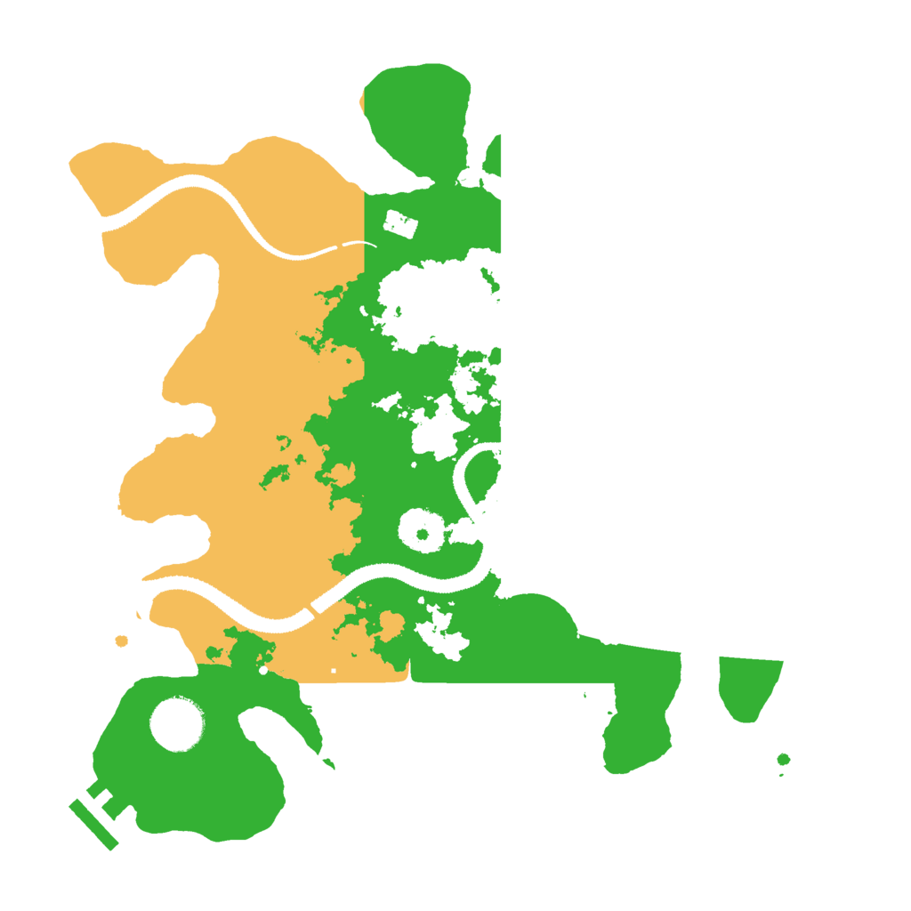 Biome Rust Map: Procedural Map, Size: 3000, Seed: 244444