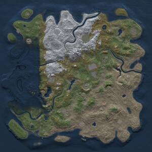 Thumbnail Rust Map: Procedural Map, Size: 5000, Seed: 579000640, 17 Monuments