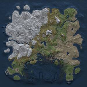 Thumbnail Rust Map: Procedural Map, Size: 4500, Seed: 1550114088, 18 Monuments