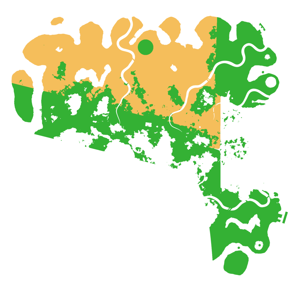 Biome Rust Map: Procedural Map, Size: 5000, Seed: 316987239
