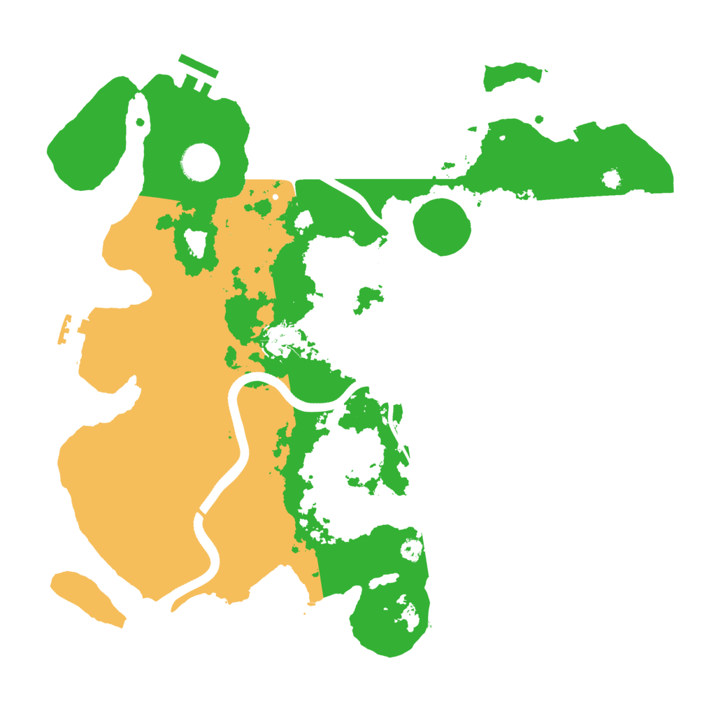 Biome Rust Map: Procedural Map, Size: 3500, Seed: 2039728210