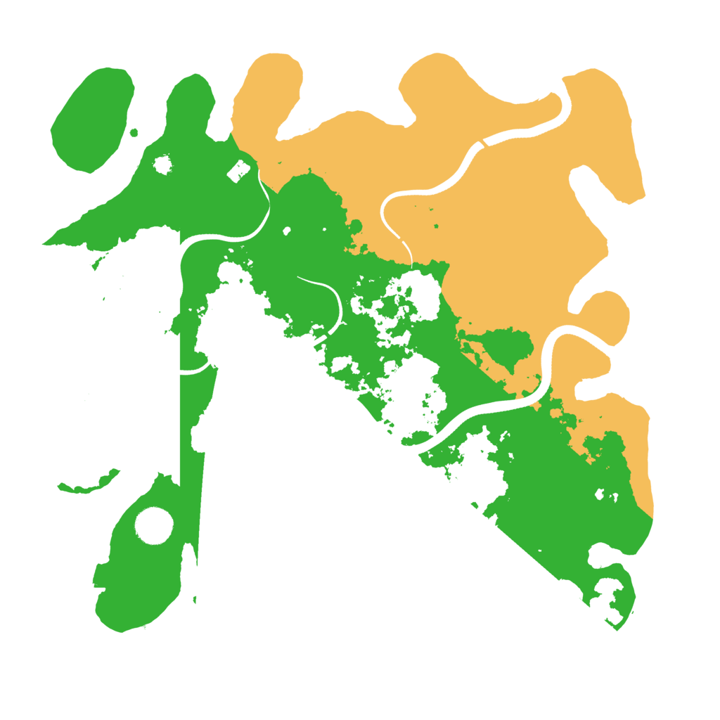 Biome Rust Map: Procedural Map, Size: 3500, Seed: 798468631