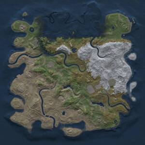 Thumbnail Rust Map: Procedural Map, Size: 4400, Seed: 1590085987, 16 Monuments