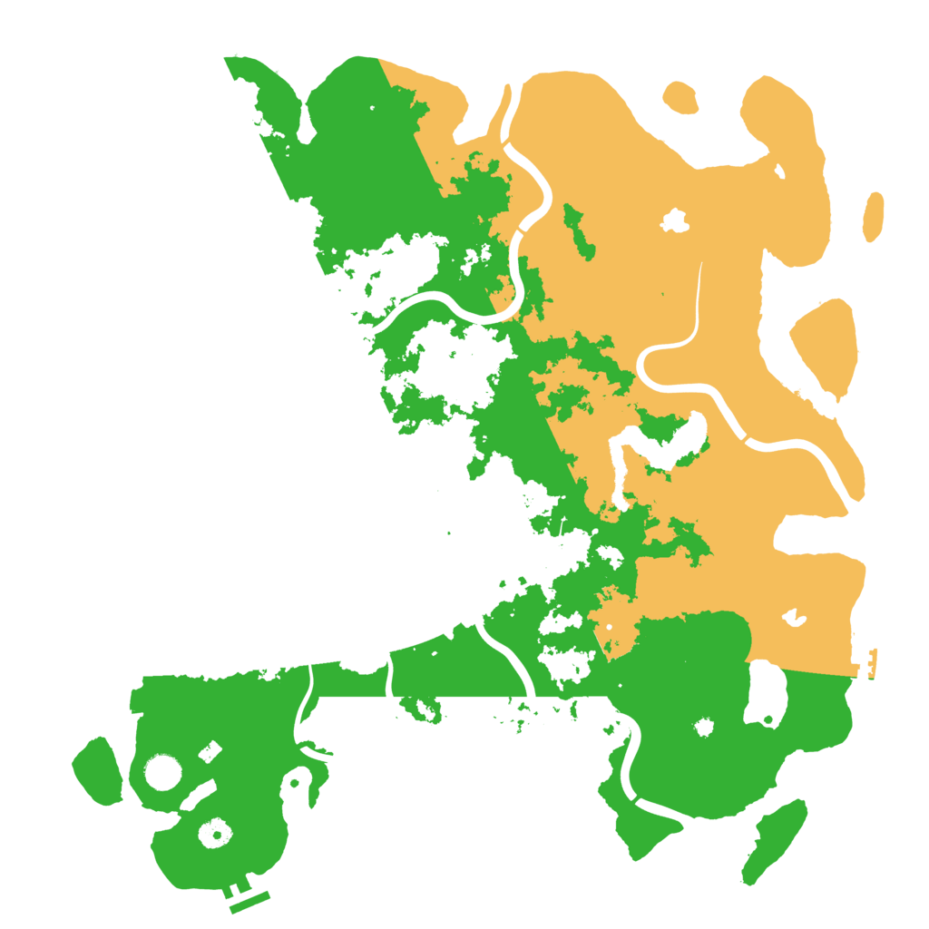 Biome Rust Map: Procedural Map, Size: 4500, Seed: 839458525