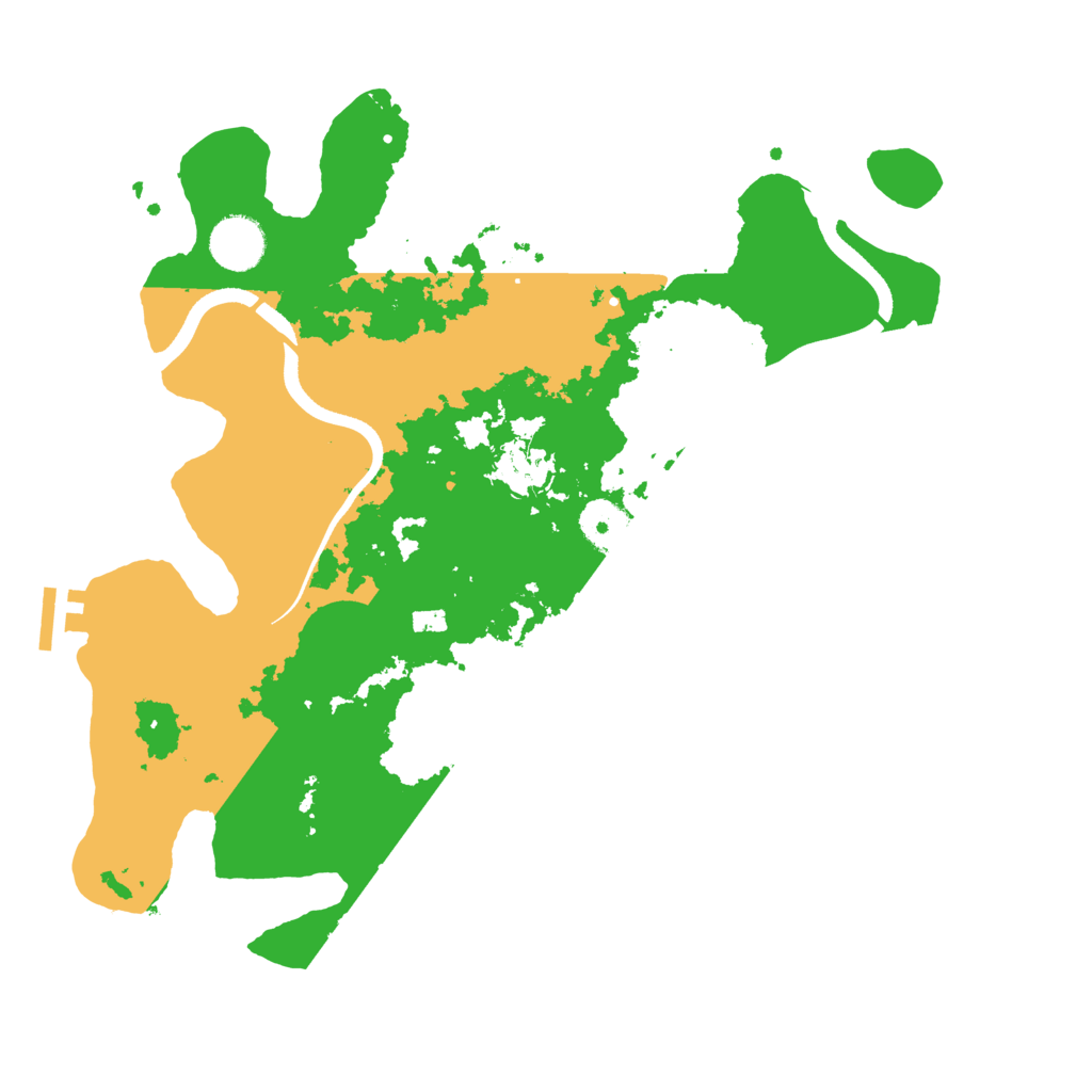 Biome Rust Map: Procedural Map, Size: 3500, Seed: 2070887452