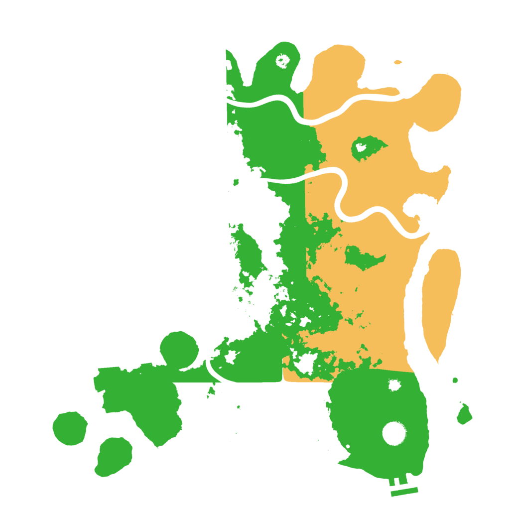 Biome Rust Map: Procedural Map, Size: 3800, Seed: 4884335