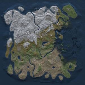Thumbnail Rust Map: Procedural Map, Size: 4500, Seed: 789456123, 15 Monuments