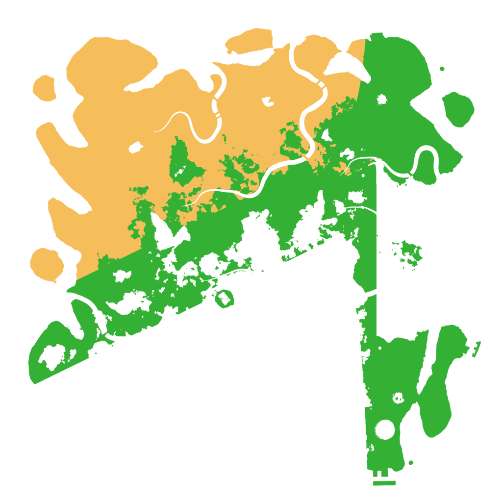 Biome Rust Map: Procedural Map, Size: 4500, Seed: 15621678