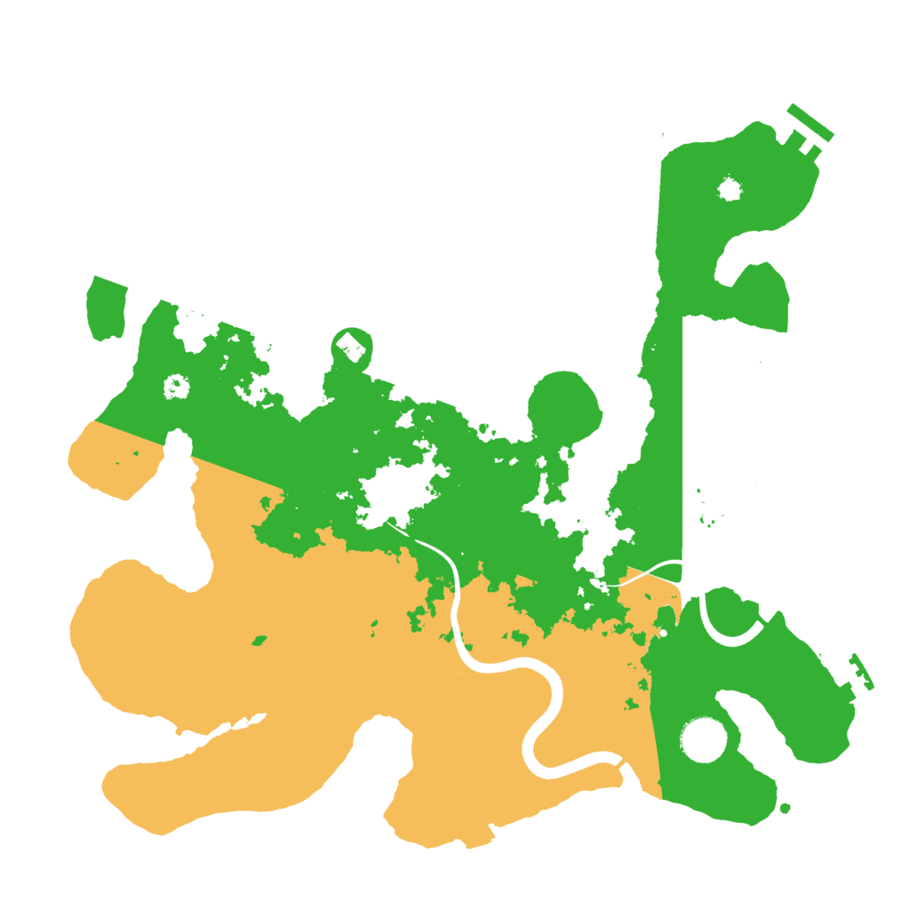 Biome Rust Map: Procedural Map, Size: 3500, Seed: 962038617