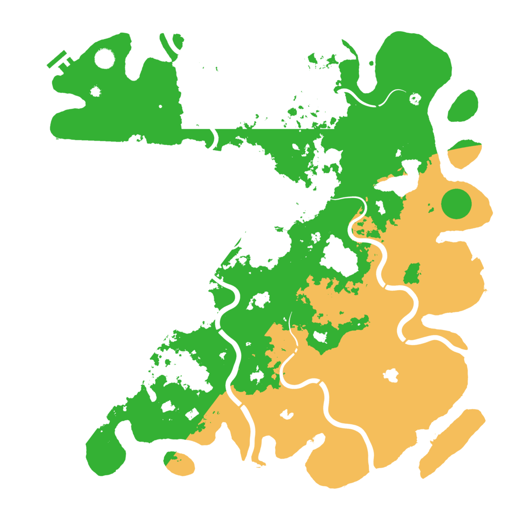 Biome Rust Map: Procedural Map, Size: 4500, Seed: 423696