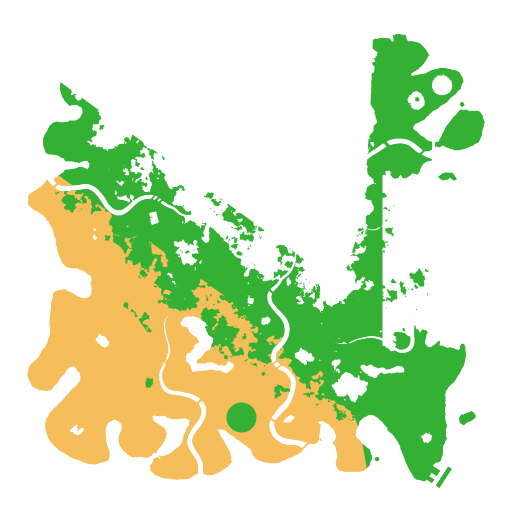 Biome Rust Map: Procedural Map, Size: 4500, Seed: 95453150