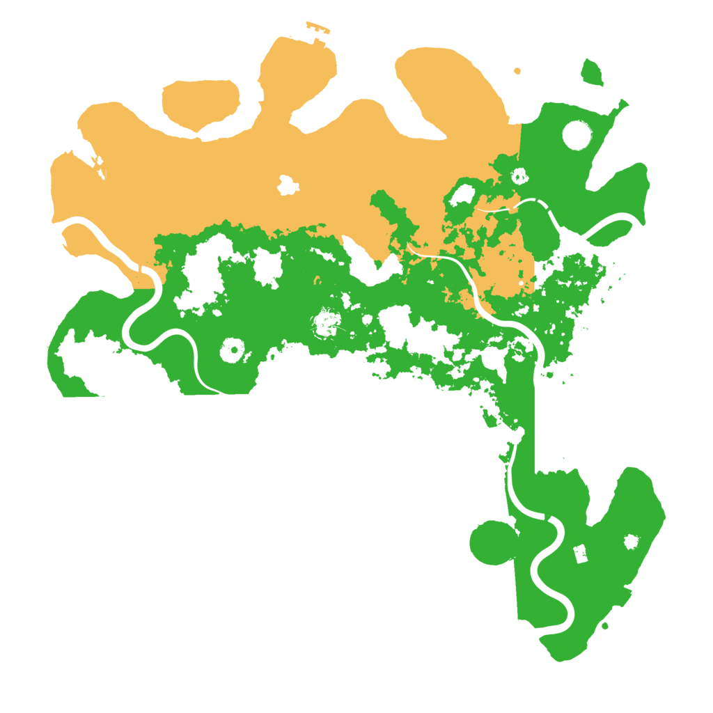 Biome Rust Map: Procedural Map, Size: 4300, Seed: 1806089186