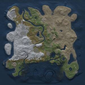 Thumbnail Rust Map: Procedural Map, Size: 4000, Seed: 304404000, 15 Monuments