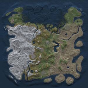 Thumbnail Rust Map: Procedural Map, Size: 4800, Seed: 1537449931, 17 Monuments