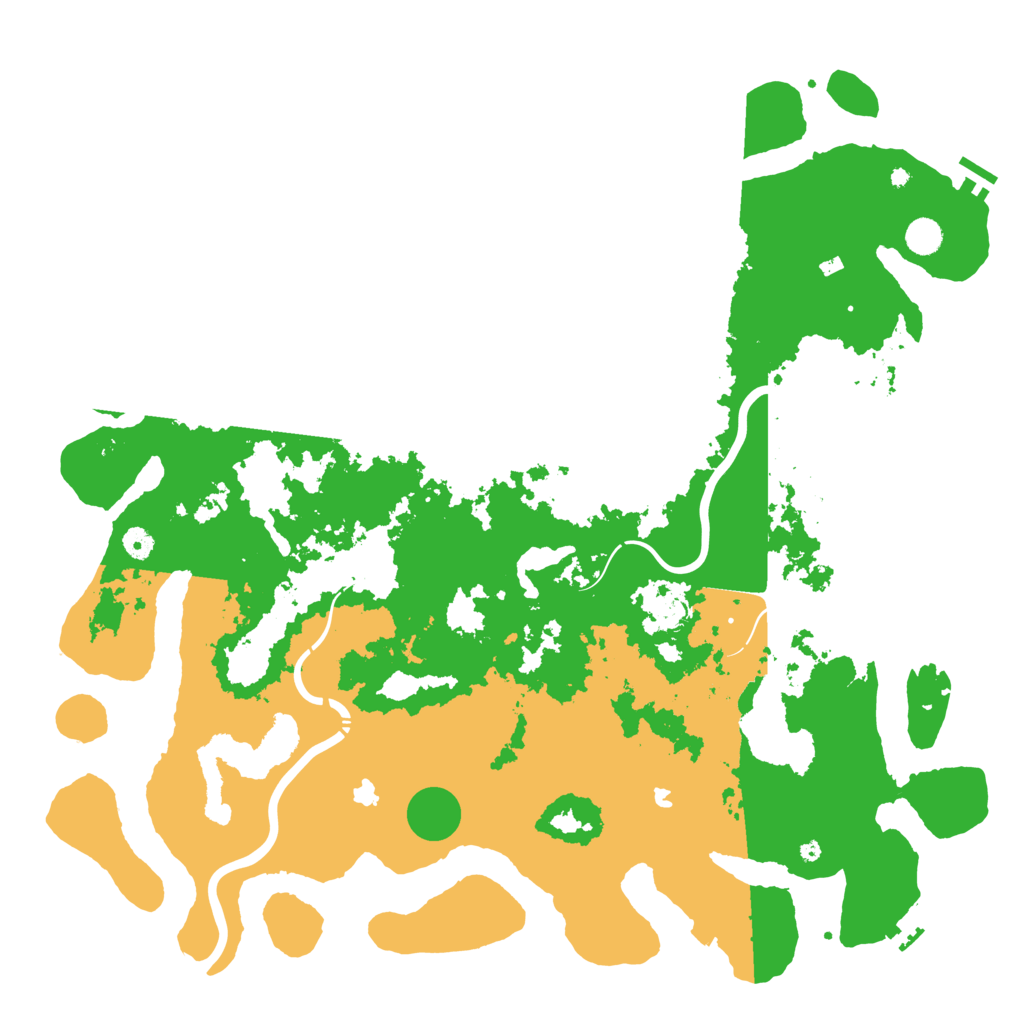 Biome Rust Map: Procedural Map, Size: 5000, Seed: 1063775756