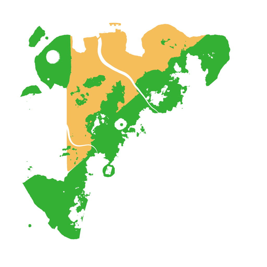 Biome Rust Map: Procedural Map, Size: 3500, Seed: 224682
