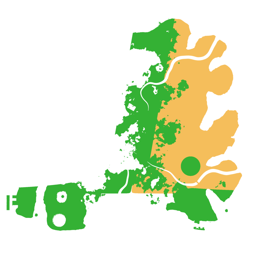 Biome Rust Map: Procedural Map, Size: 3500, Seed: 4128715