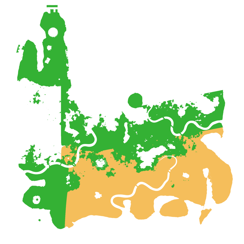 Biome Rust Map: Procedural Map, Size: 4500, Seed: 1819581315