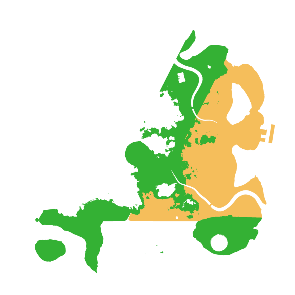 Biome Rust Map: Procedural Map, Size: 3200, Seed: 1274742616