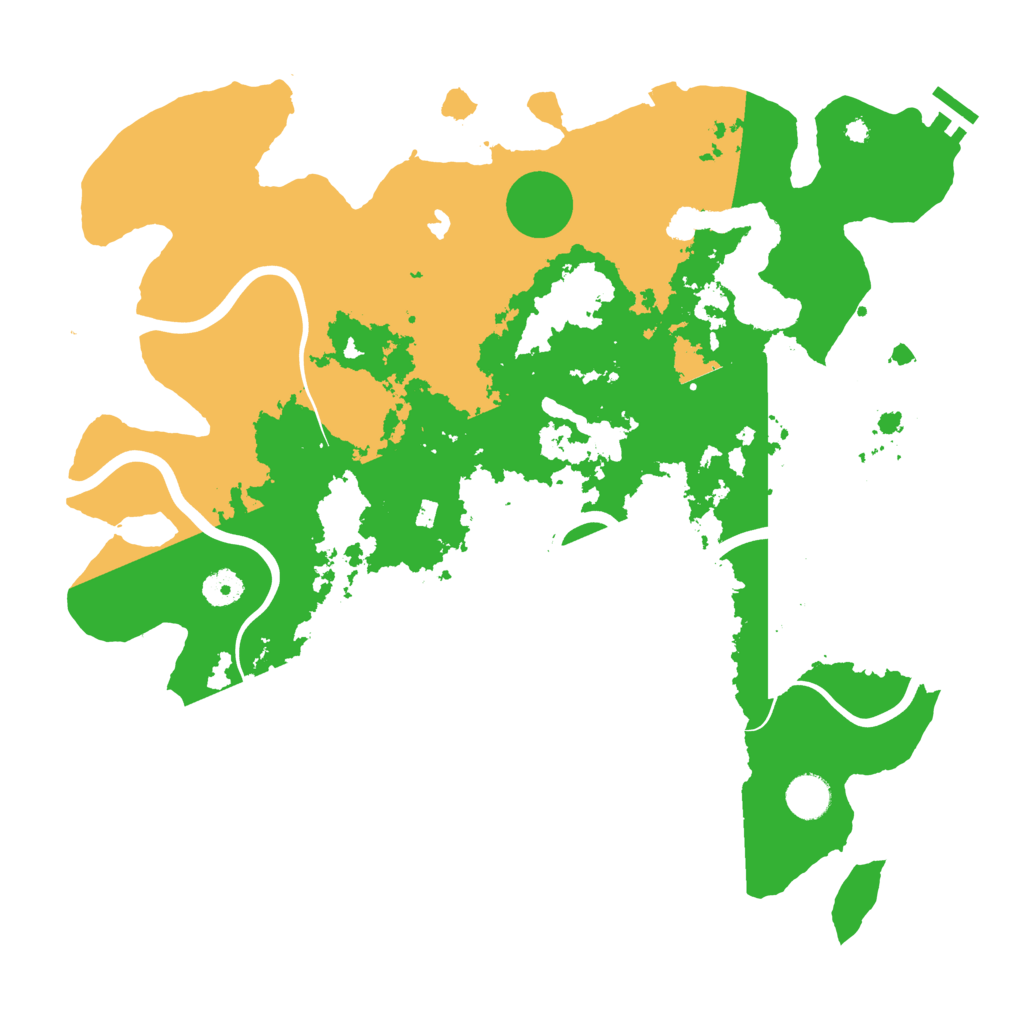Biome Rust Map: Procedural Map, Size: 4050, Seed: 45653665