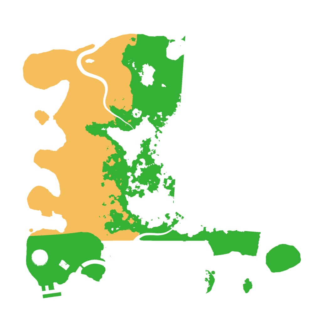 Biome Rust Map: Procedural Map, Size: 3500, Seed: 464614579