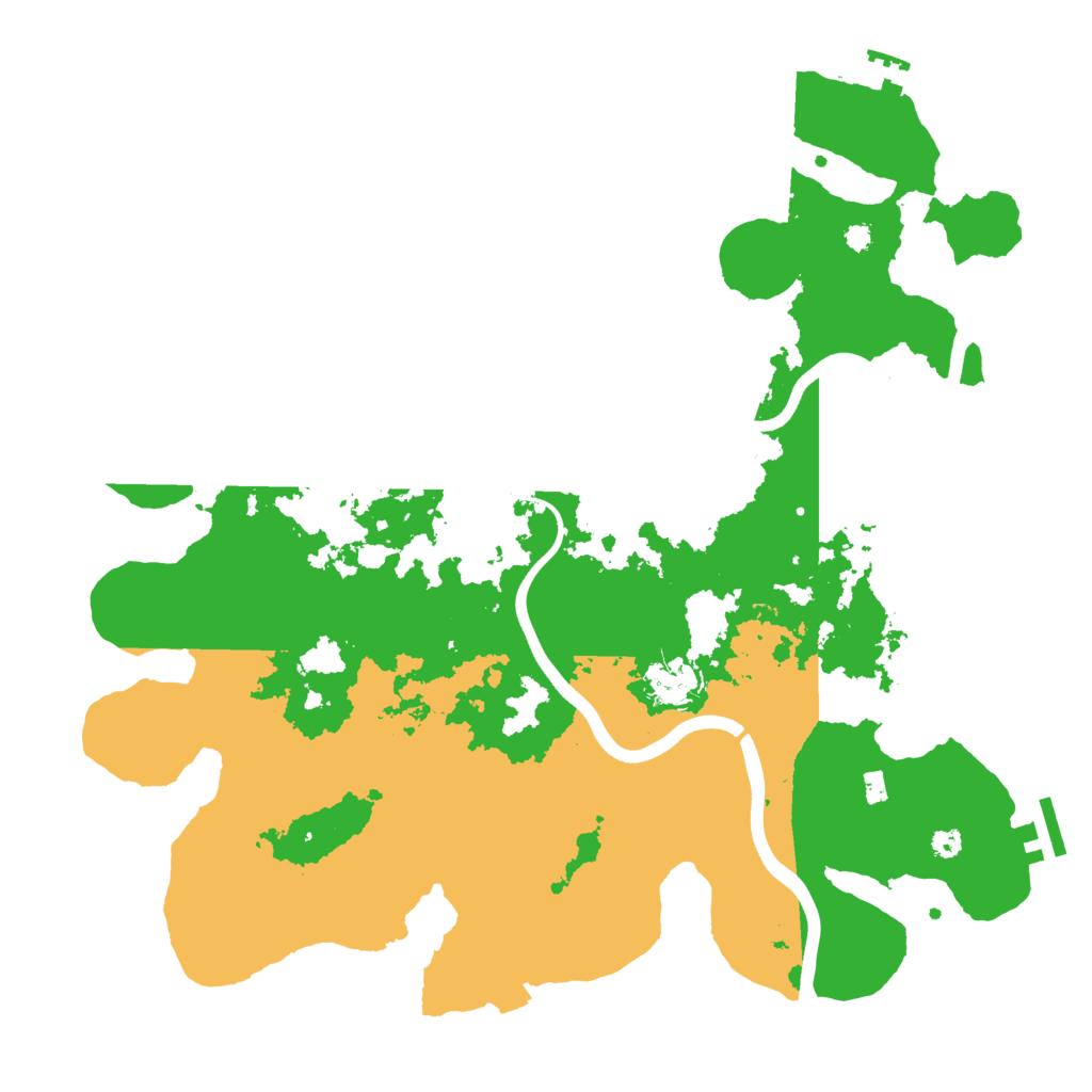 Biome Rust Map: Procedural Map, Size: 3700, Seed: 434439538