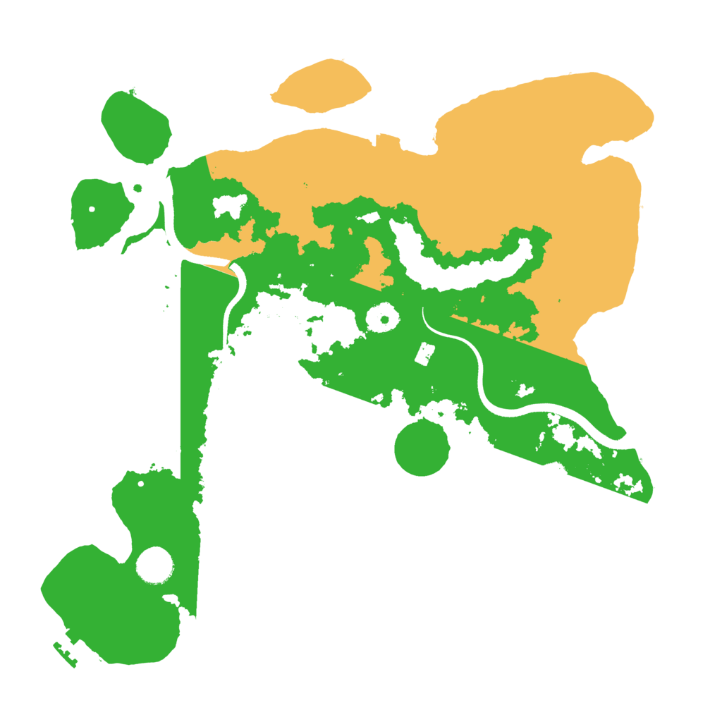 Biome Rust Map: Procedural Map, Size: 3500, Seed: 1204695225