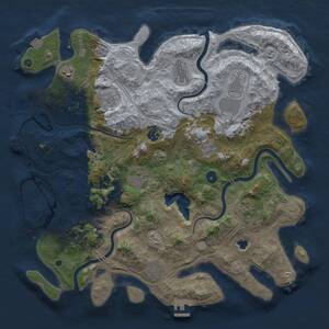 Thumbnail Rust Map: Procedural Map, Size: 4250, Seed: 36461605, 16 Monuments