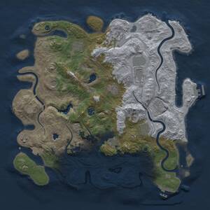 Thumbnail Rust Map: Procedural Map, Size: 4250, Seed: 1616798117, 17 Monuments