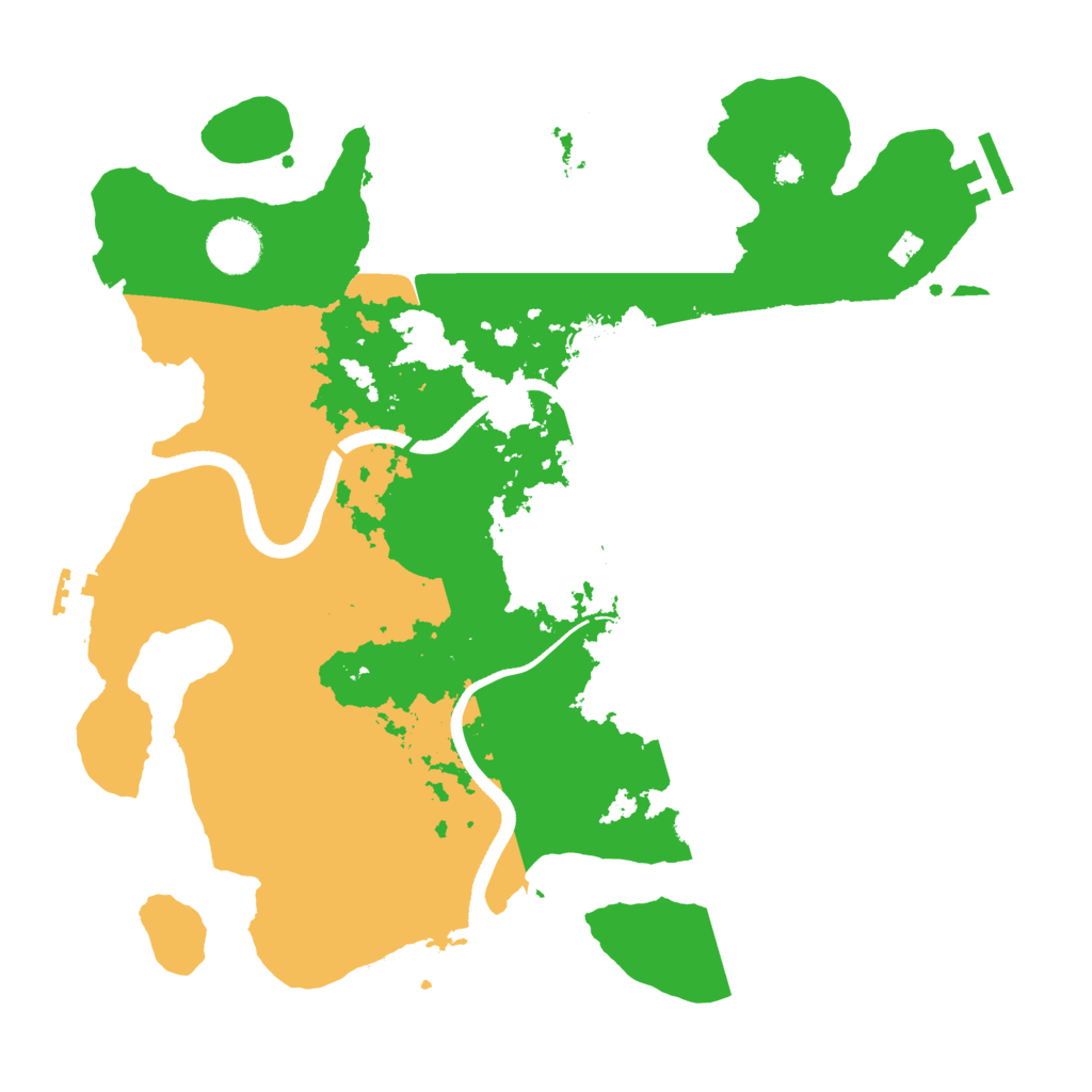 Biome Rust Map: Procedural Map, Size: 3500, Seed: 1109442912