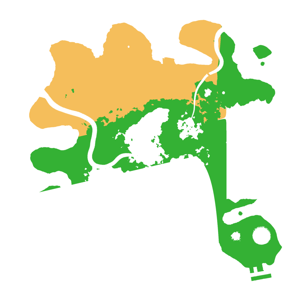 Biome Rust Map: Procedural Map, Size: 3000, Seed: 2035896783