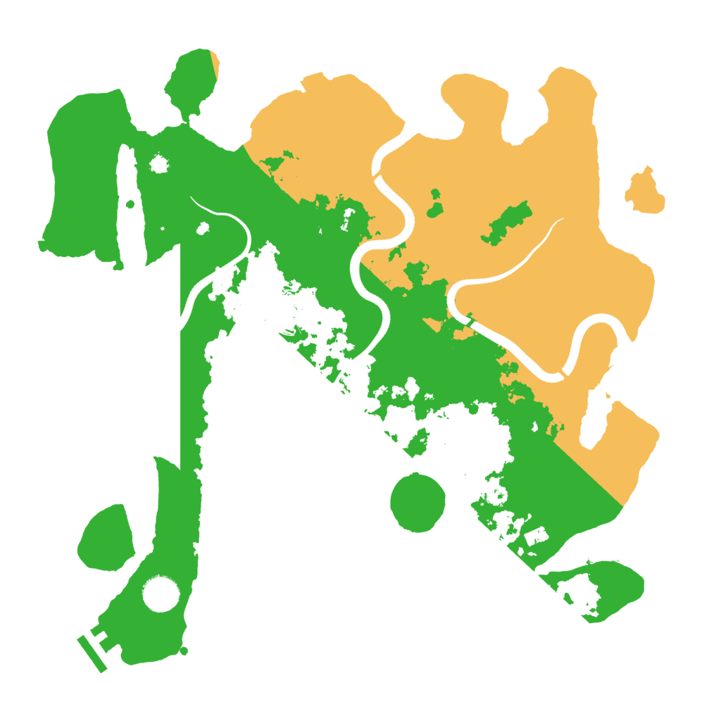 Biome Rust Map: Procedural Map, Size: 3500, Seed: 952591191