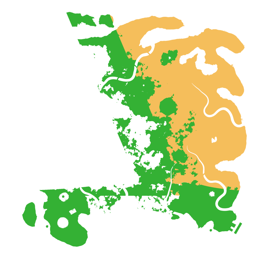 Biome Rust Map: Procedural Map, Size: 4300, Seed: 99520